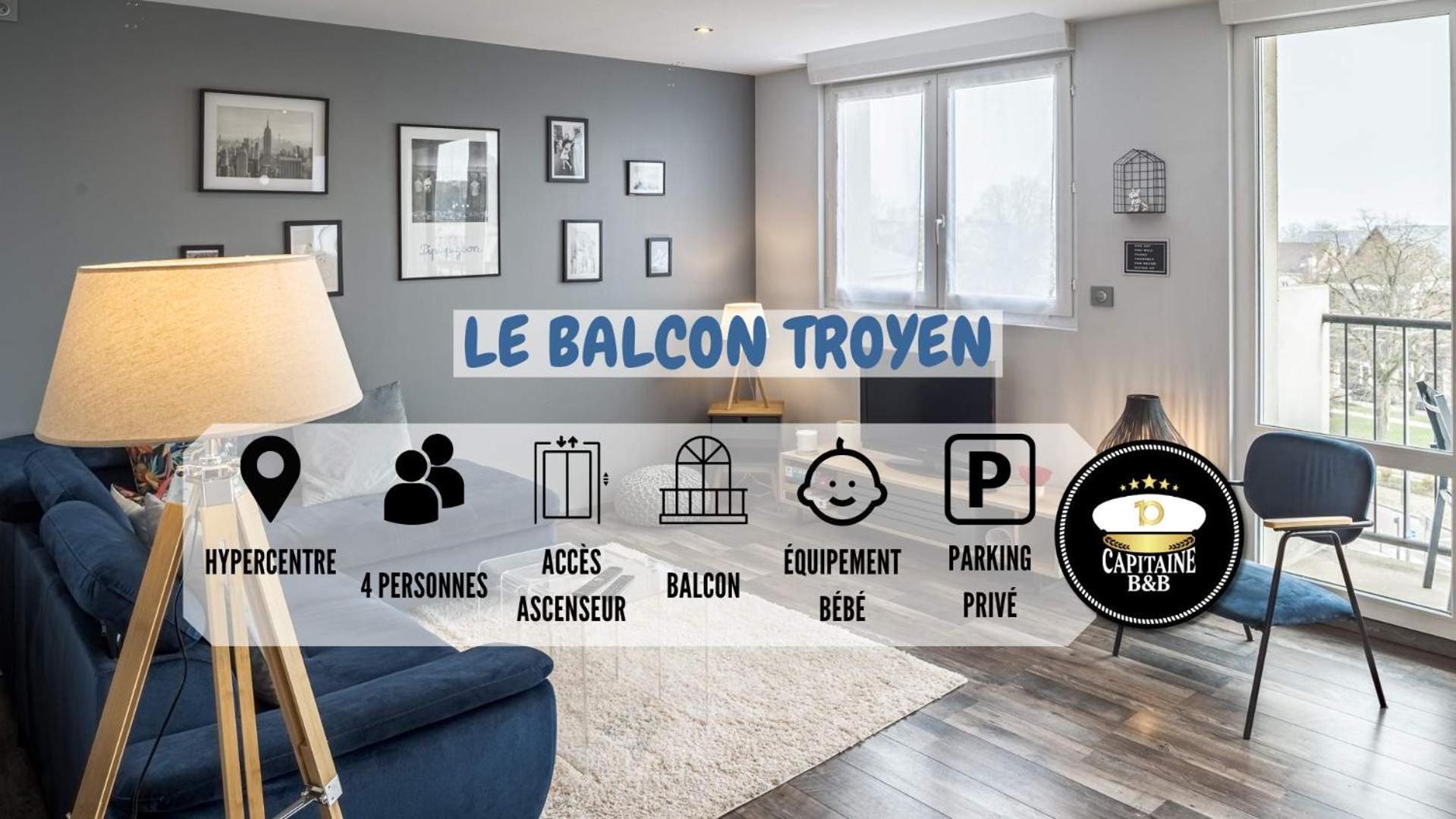 Le Balcon Troyen - Proche Hypercentre - 4 Pers. Troyes Exterior foto